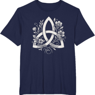 Celtic Knot Triquetra Druid Floral Flowers Pagan Symbol Art T-Shirt - lunas-mystic-emporium.com Celtic Knot Triquetra Druid Floral Flowers Pagan Symbol Art T-Shirt