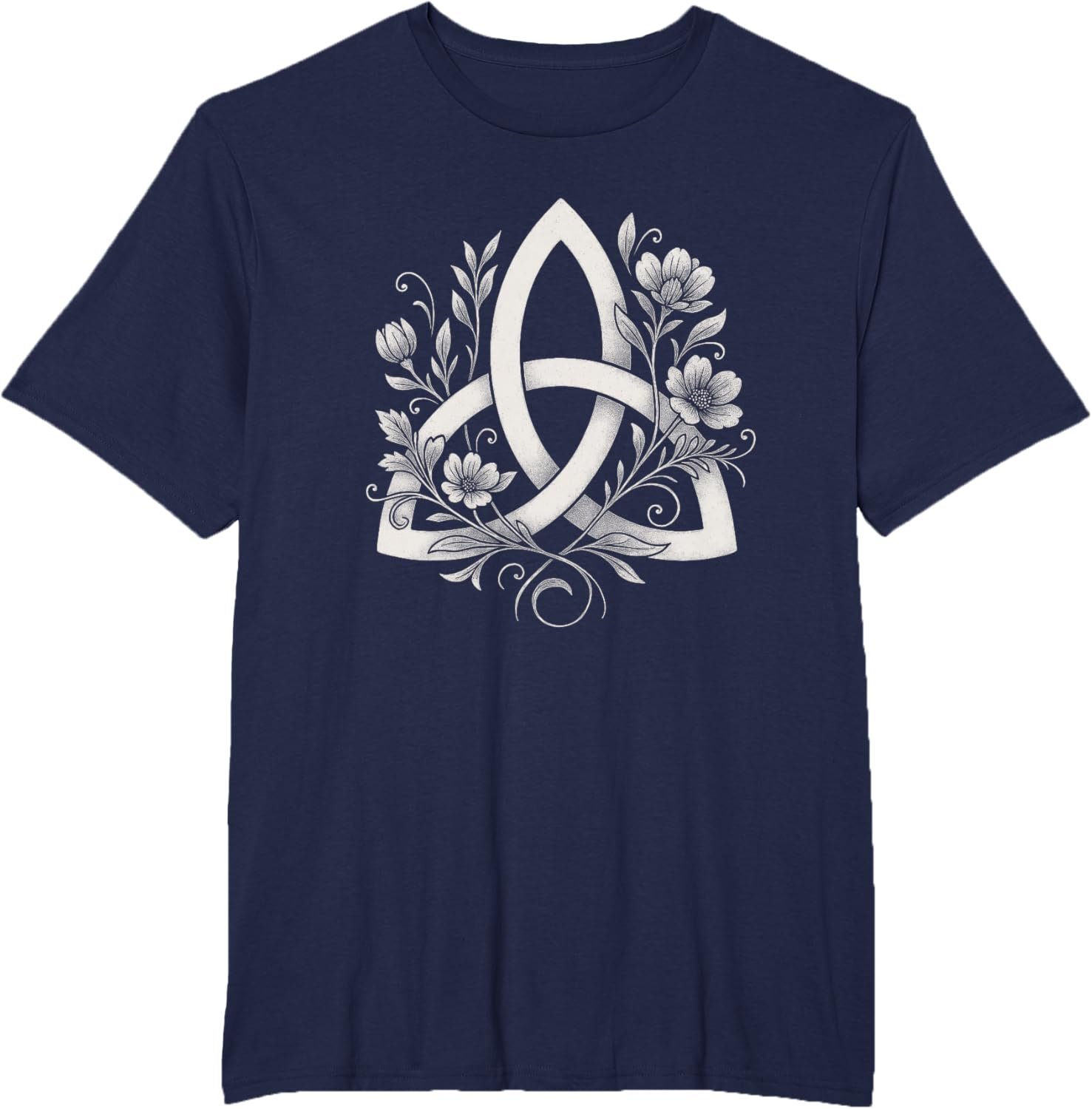 Celtic Knot Triquetra Druid Floral Flowers Pagan Symbol Art T-Shirt - lunas-mystic-emporium.com Celtic Knot Triquetra Druid Floral Flowers Pagan Symbol Art T-Shirt