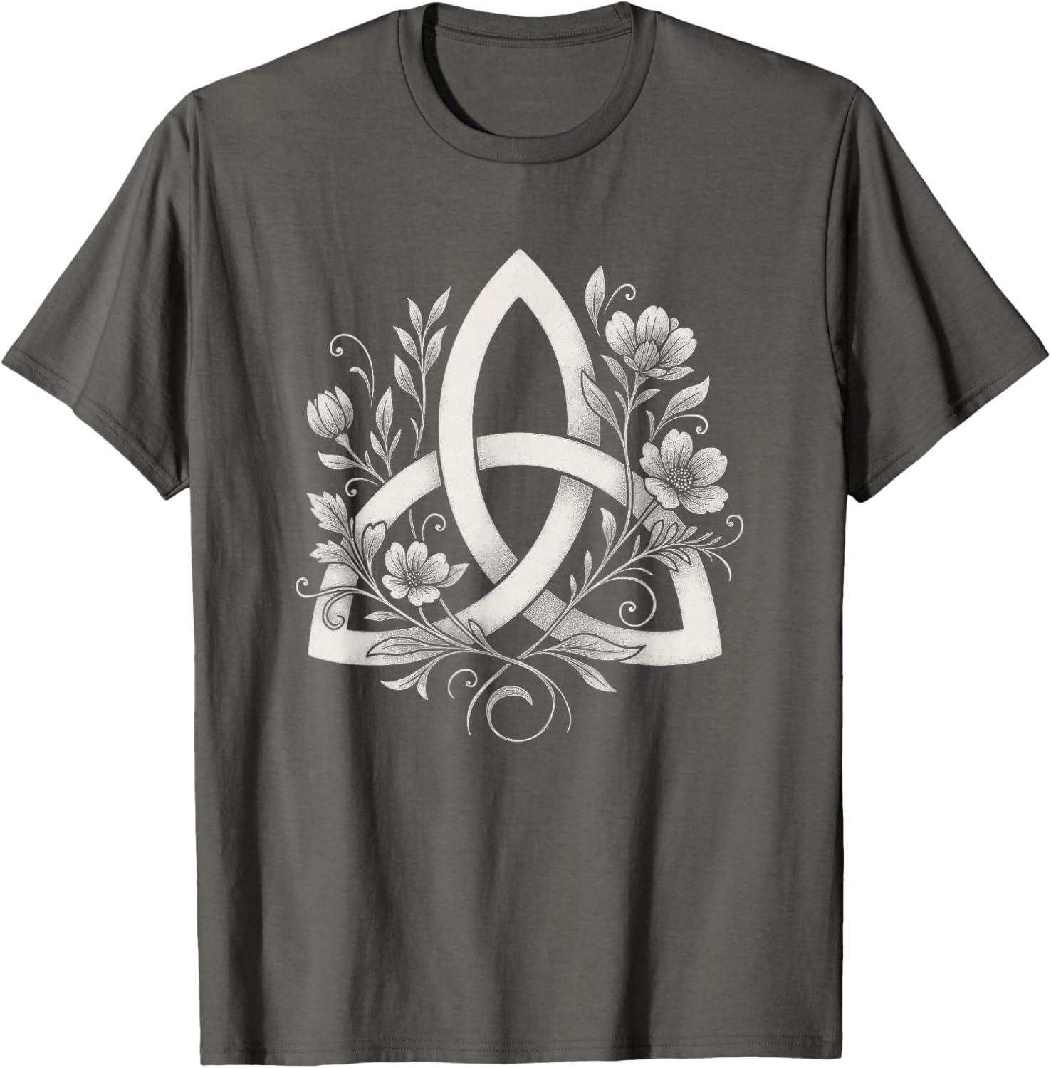 Celtic Knot Triquetra Druid Floral Flowers Pagan Symbol Art T-Shirt - lunas-mystic-emporium.com Celtic Knot Triquetra Druid Floral Flowers Pagan Symbol Art T-Shirt