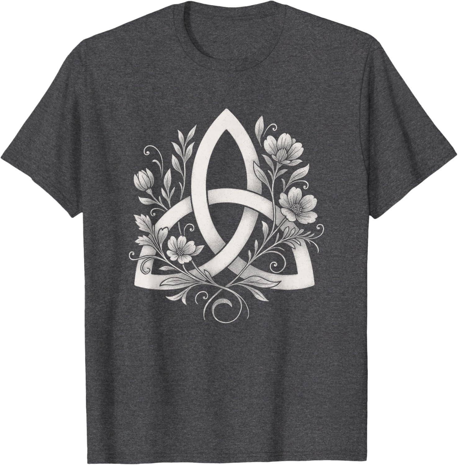 Celtic Knot Triquetra Druid Floral Flowers Pagan Symbol Art T-Shirt - lunas-mystic-emporium.com Celtic Knot Triquetra Druid Floral Flowers Pagan Symbol Art T-Shirt