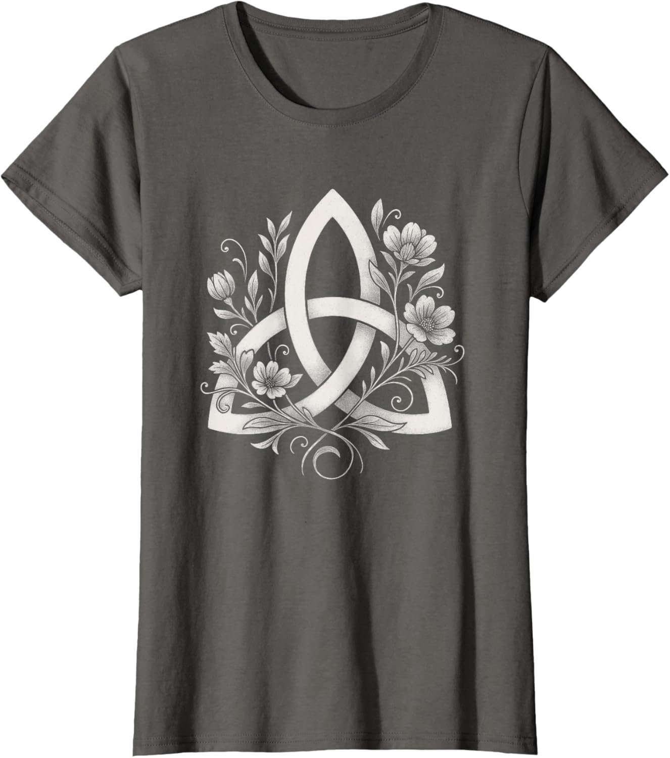 Celtic Knot Triquetra Druid Floral Flowers Pagan Symbol Art T-Shirt - lunas-mystic-emporium.com Celtic Knot Triquetra Druid Floral Flowers Pagan Symbol Art T-Shirt