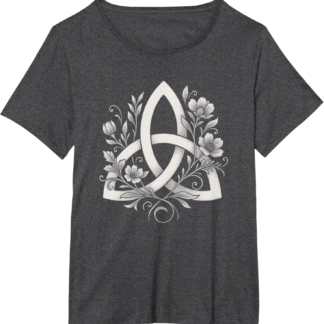 Celtic Knot Triquetra Druid Floral Flowers Pagan Symbol Art T-Shirt - lunas-mystic-emporium.com Celtic Knot Triquetra Druid Floral Flowers Pagan Symbol Art T-Shirt