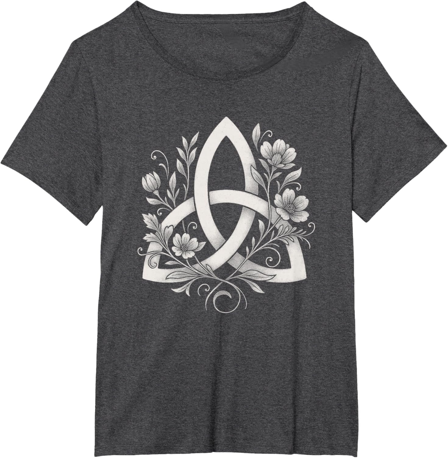 Celtic Knot Triquetra Druid Floral Flowers Pagan Symbol Art T-Shirt - lunas-mystic-emporium.com Celtic Knot Triquetra Druid Floral Flowers Pagan Symbol Art T-Shirt
