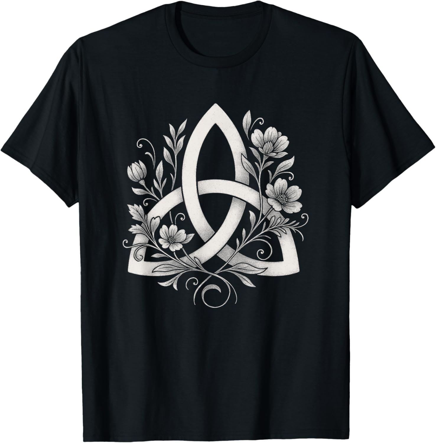 Celtic Knot Triquetra Druid Floral Flowers Pagan Symbol Art T-Shirt - lunas-mystic-emporium.com Celtic Knot Triquetra Druid Floral Flowers Pagan Symbol Art T-Shirt