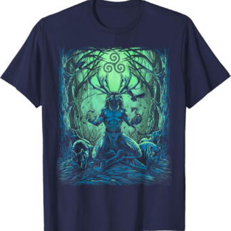 Cernunnos Irish Celtic Pagan Mythology Scottish Wicca God T-Shirt - lunas-mystic-emporium.com Cernunnos Irish Celtic Pagan Mythology Scottish Wicca God T-Shirt