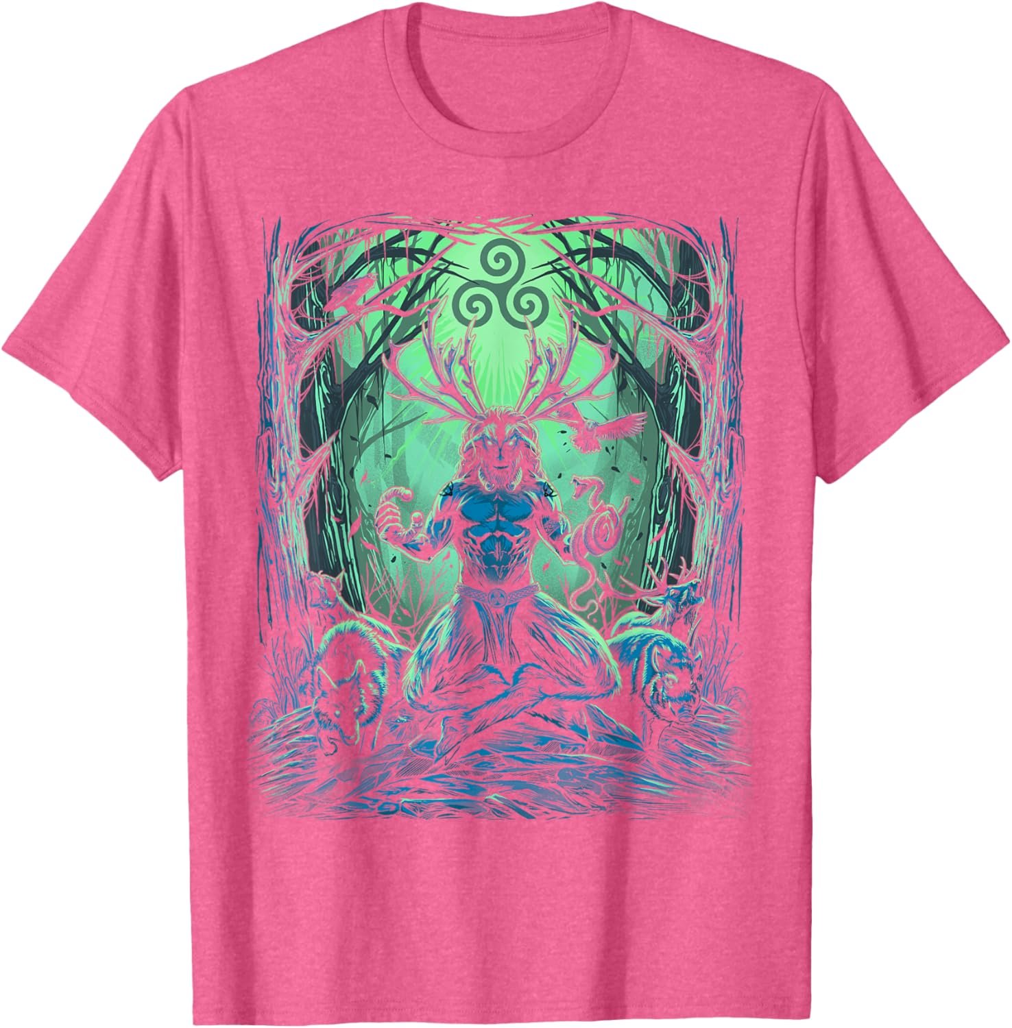 Cernunnos Irish Celtic Pagan Mythology Scottish Wicca God T-Shirt - lunas-mystic-emporium.com Cernunnos Irish Celtic Pagan Mythology Scottish Wicca God T-Shirt