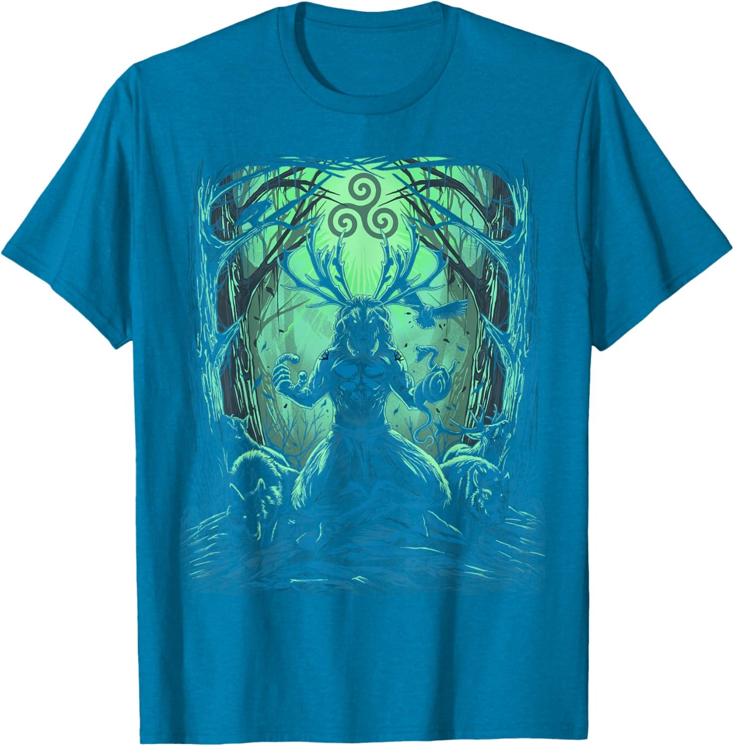 Cernunnos Irish Celtic Pagan Mythology Scottish Wicca God T-Shirt - lunas-mystic-emporium.com Cernunnos Irish Celtic Pagan Mythology Scottish Wicca God T-Shirt
