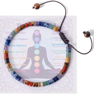 Chakra Bracelets for Women, 7 Chakras Healing Crystals Stones Bracelet, Spiritual Crystal Bracelet Gift, Healing Natural Stone Meditation Relax Anxiety Relief for Her Friends...