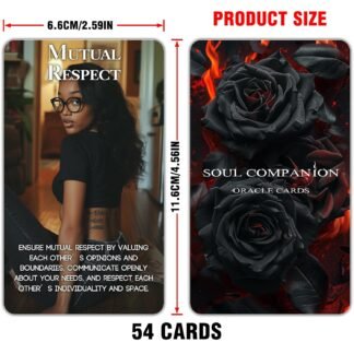 Confession of Soulmate Oracle Cards, African American Black Love Oracle Cards Deck with Meanings on Them, Soulmates and Twin Flames Oracle Cards for Beginner, Love Relationships...