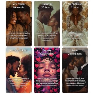 Confession of Soulmate Oracle Cards, African American Black Love Oracle Cards Deck with Meanings on Them, Soulmates and Twin Flames Oracle Cards for Beginner, Love Relationships...
