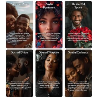 Confession of Soulmate Oracle Cards, African American Black Love Oracle Cards Deck with Meanings on Them, Soulmates and Twin Flames Oracle Cards for Beginner, Love Relationships...