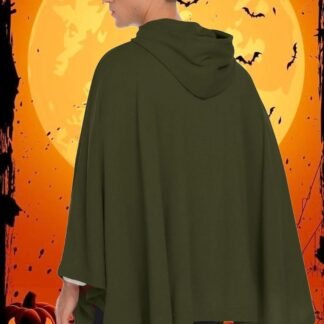 COOFANDY Unisex Casual Hooded Poncho Cape Cloak Fashion Coat Hoodie Pullover with Pocket