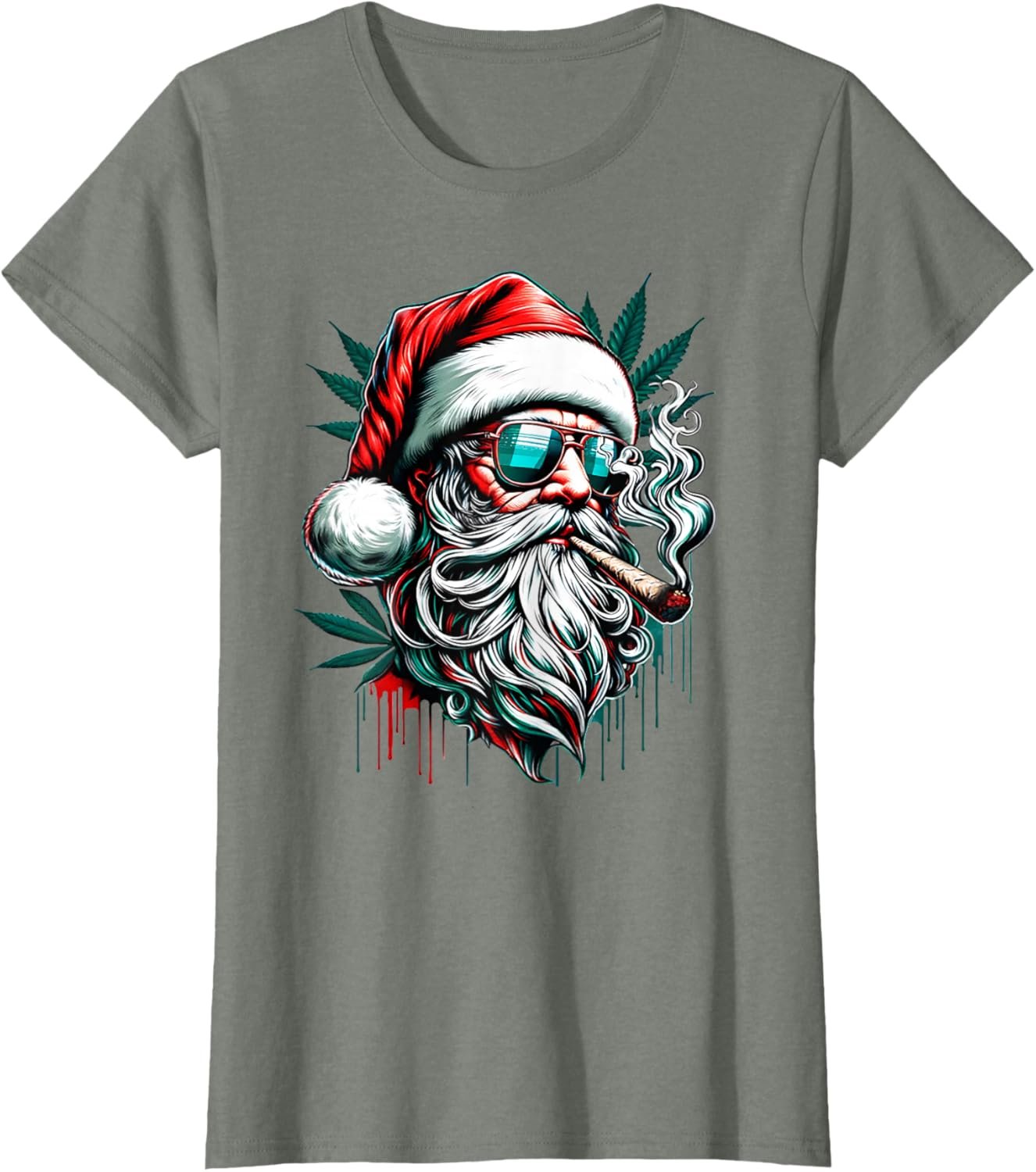 Cool Santa Claus Smoking Weed Marijuana 420 Christmas T-Shirt - lunas-mystic-emporium.com Cool Santa Claus Smoking Weed Marijuana 420 Christmas T-Shirt