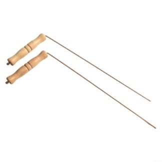 Copper Dowsing Rods Set Of 2 With Wooden Handle 999 Pure Copper Divination Tools For Water Detection Metal Detecting Spiritual Exploration Portable Lightweight - lunas-mystic-emporium.com Copper Dowsing Rods Set Of 2 With Wooden Handle 99.9% Pure Copper Divination Tools For Water Detection Metal Detecting Spiritual Exploration Portable Lightweight