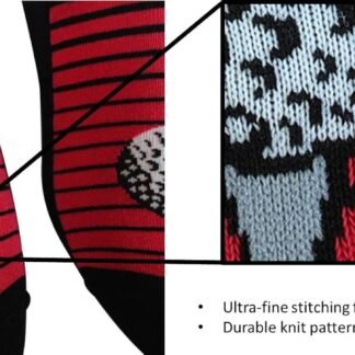 Crazy Dog T-Shirts Mens Christmas Socks Funny Holiday Crews with Novelty Designs for Xmas