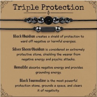 Crystal Healing Bracelets Gifts for Women: Christmas Gifts for Women - Spiritual Natural Stone Empath Protection Bracelets Birthday Graduation Gifts for Friends Sister Mom Daughter