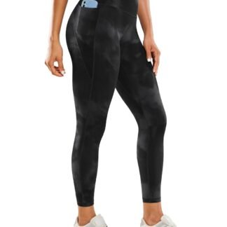 CRZ YOGA Butterluxe Workout Leggings Pockets 25'' - High Waisted Gym Womens Yoga Pants Buttery Soft