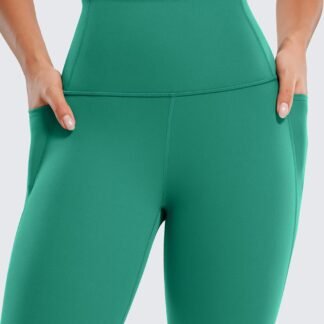 CRZ YOGA Butterluxe Workout Leggings Pockets 25'' - High Waisted Gym Womens Yoga Pants Buttery Soft