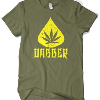 Cybertela Men's Marijuana Dabber, Weed Cannabis 420 T-Shirt