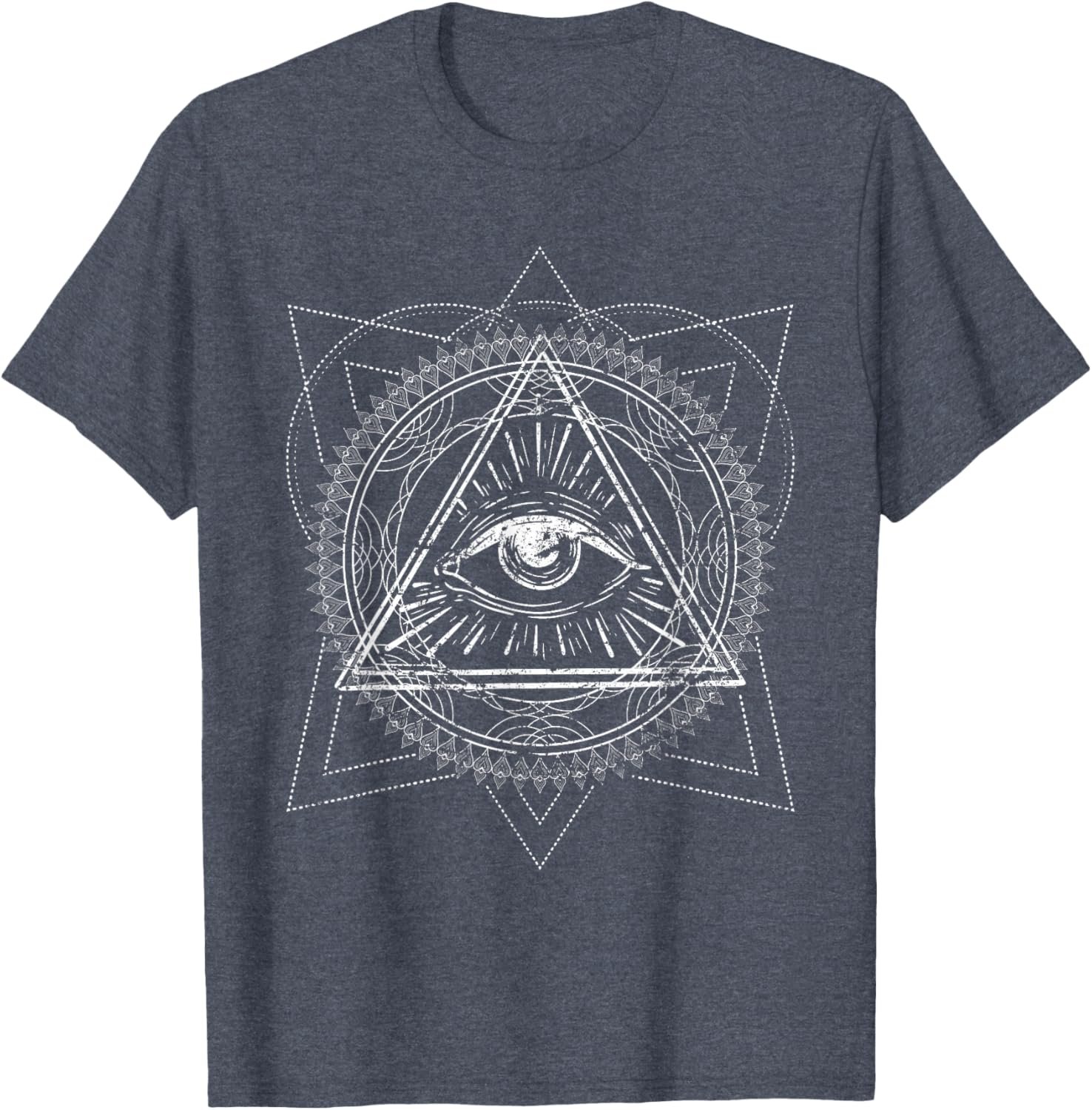 Dark Magic Astrology Occultism Eye Pyramid Occult T-Shirt - lunas-mystic-emporium.com Dark Magic Astrology Occultism Eye Pyramid Occult T-Shirt