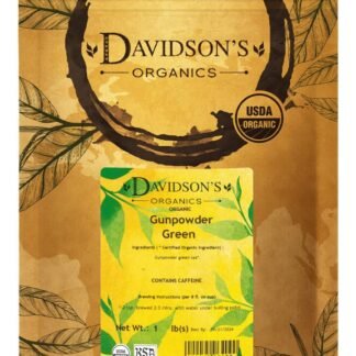 Davidson's Organics, Gunpowder Green, Loose Leaf Tea, 16-Ounce Bag(Packaging May Vary)
