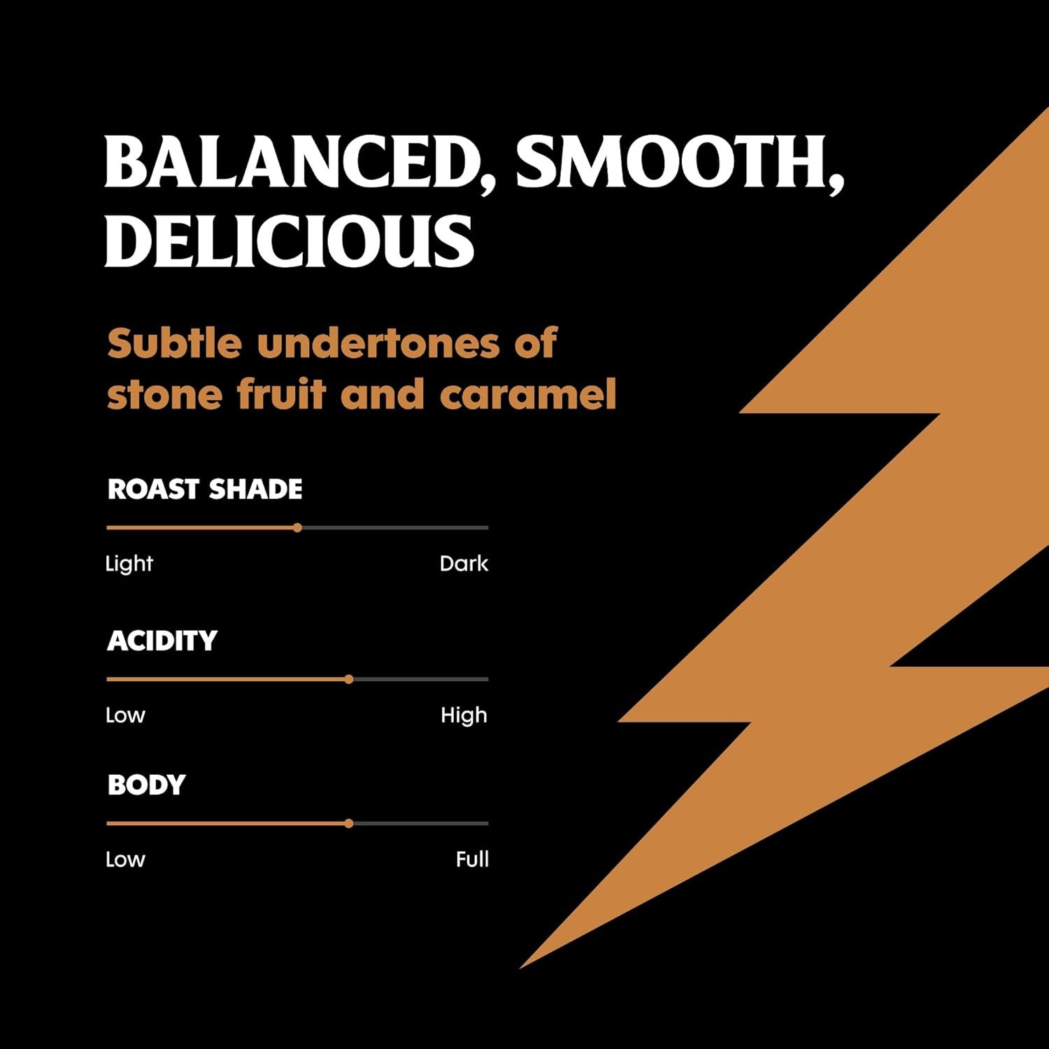 Death Wish Coffee, Organic and Fair Trade Medium Roast Ground Coffee, 16 Ounce (Pack of 1)