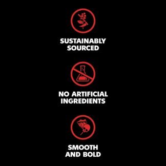 Death Wish Coffee Valhalla Java Dark Roast Ground Coffee, 12 Oz, Bold & Intense Blend of Arabica Robusta Beans, USDA Organic