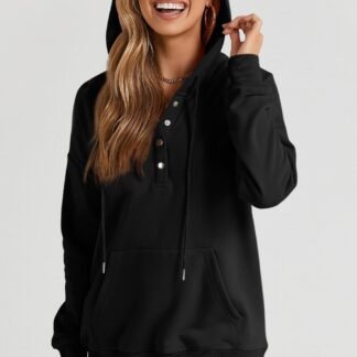 Dokotoo Womens 2025 Hoodies Button Collar Drawstring Hooded Pullover Sweatshirt Casual Long Sleeve Tops Shirts - lunas-mystic-emporium.com Dokotoo Womens 2025 Hoodies Button Collar Drawstring Hooded Pullover Sweatshirt Casual Long Sleeve Tops Shirts