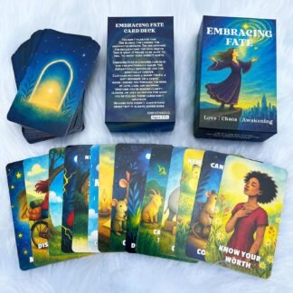 DPEHAKMK Embracing Fate Oracle Deck, Oracle Cards for Beginners, 78 Cards Deck for Love, Healing, Life Path, Spiritual Guidance, Modern Relationship Themes, Intuition, and Soul...