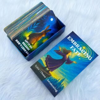 DPEHAKMK Embracing Fate Oracle Deck, Oracle Cards for Beginners, 78 Cards Deck for Love, Healing, Life Path, Spiritual Guidance, Modern Relationship Themes, Intuition, and Soul...