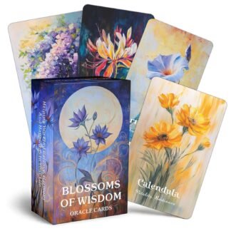 DPEHAKMK Flower Wisdom Oracle Deck, Plant Spirit Oracle Cards for Beginners, Psychological Insight, Nature Oracle, Healing, Growth, Love Oracle Deck for Spiritual Guidance