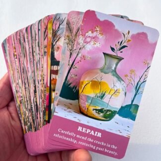 DPEHAKMK Love Oracle Cards, Romantic Relationships Oracle Cards for Beginners, Communication, Trust, Growth, and Healing Oracle Deck