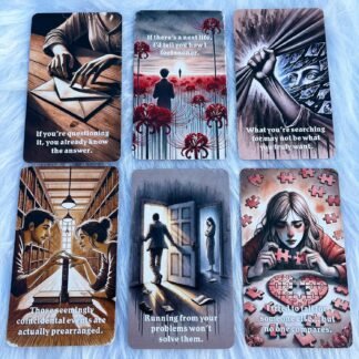 DPEHAKMK Unspoken Truth Oracle Deck, Oracle Cards for Beginners, 54 Card Deck Love Relationship and Shadow Work Oracle Cards for Love, Breakups, Inner Healing & Emotional Clarity