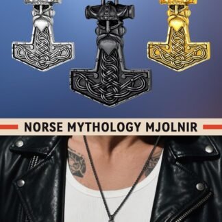 FaithHeart Viking Thors Hammer Talisman Necklace for Men Vintage Norse Mjolnir Amulet Pendant with Sturdy Wheat Chain Stainless Steel Jewelry Gift Box - lunas-mystic-emporium.com FaithHeart Viking Thor's Hammer Talisman Necklace for Men, Vintage Norse Mjolnir Amulet Pendant with Sturdy Wheat Chain, Stainless Steel Jewelry (Gift Box)