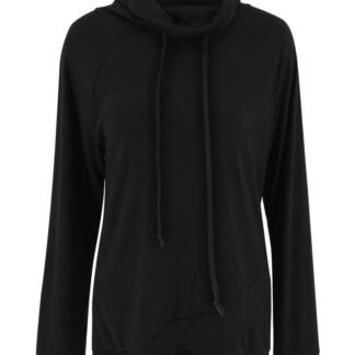 Fallorchid Womens Cowl Neck Tunic Tops Long Sleeve Pullovers Casual Drawstring Sweatshirts