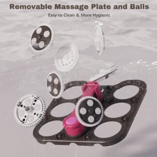 Foot Spa Electric Rotary Massage, with Touchscreen Pro Color Display, Collapsible Foot Bath with Heat, Bubble,Remote Control, Temp Control, and 24 Motorized Shiatsu Massage...