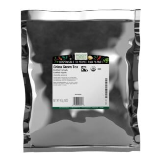 Frontier Co-op Organic China Green Tea, 1lb Bulk Bag - Chinese Green Tea Loose Leaf - Aromatic, Flavorful & Calming - Perfect for Tea & Culinary Uses