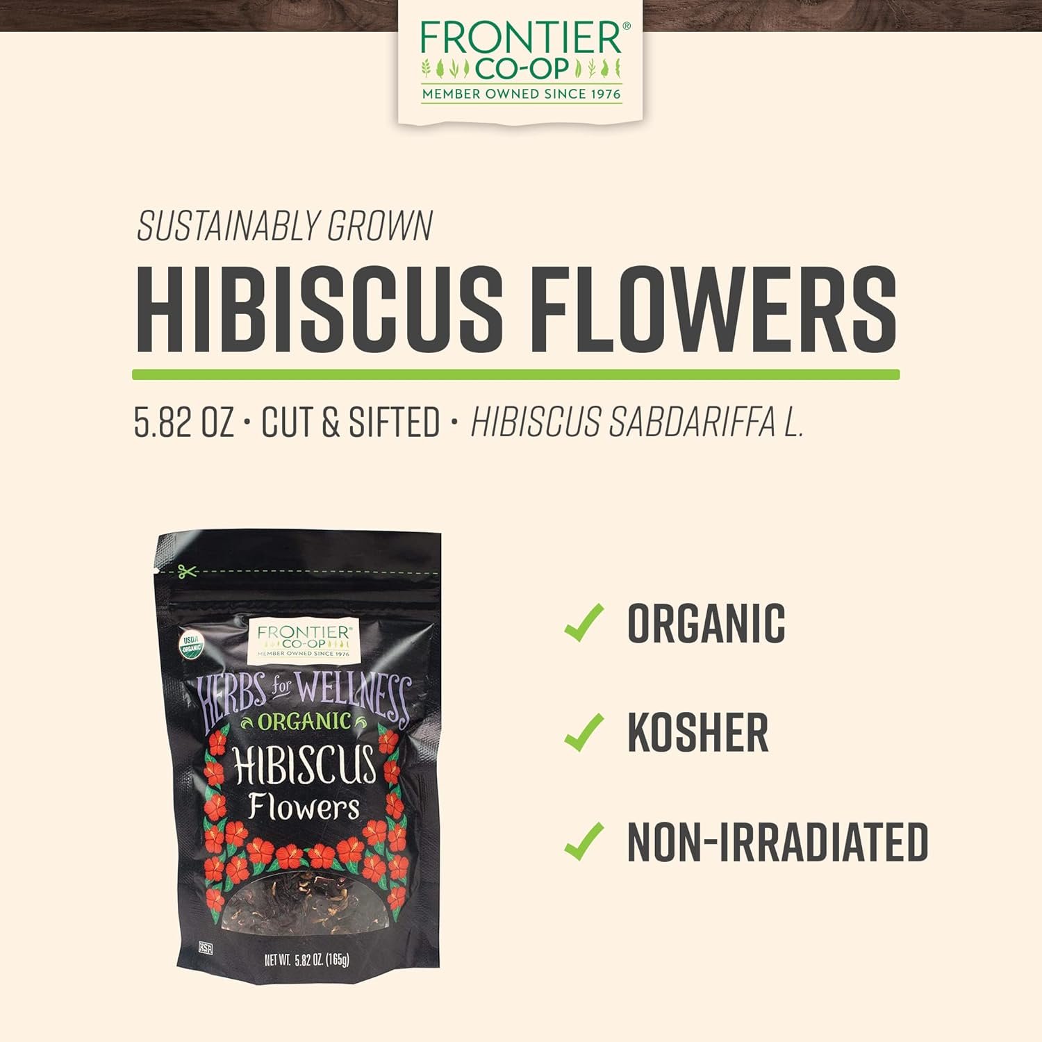 Frontier Co-op Organic Cut and Sifted Hibiscus Flowers 582oz - lunas-mystic-emporium.com Frontier Co-op Organic Cut and Sifted Hibiscus Flowers 5.82oz