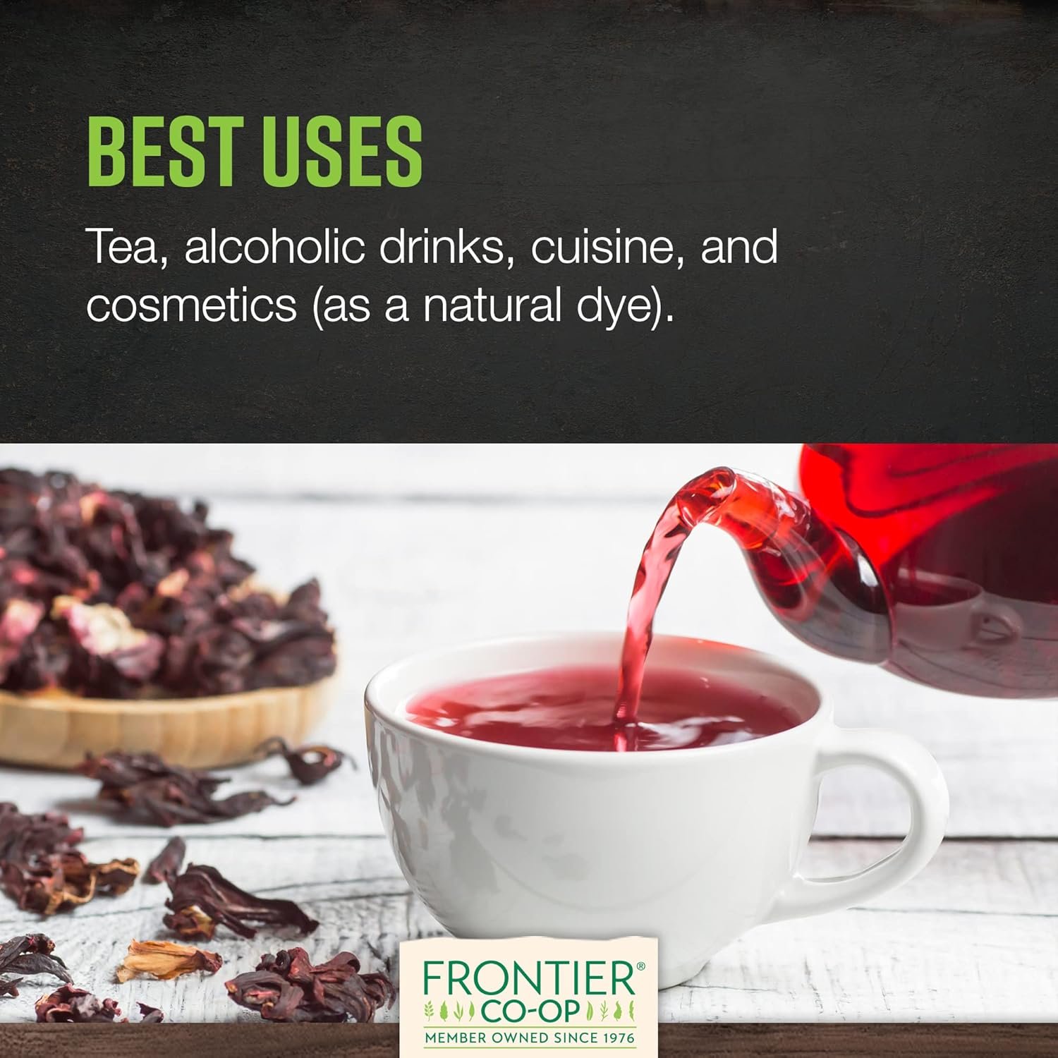 Frontier Co-op Organic Cut and Sifted Hibiscus Flowers 582oz - lunas-mystic-emporium.com Frontier Co-op Organic Cut and Sifted Hibiscus Flowers 5.82oz