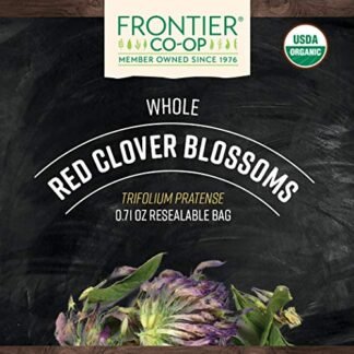 Frontier Co-op Organic Whole Red Clover Blossoms 071oz - Fragrant Natural and Versatile for Garnishes and Red Clover Tea - Kosher Non-Irradiated - lunas-mystic-emporium.com Frontier Co-op Organic Whole Red Clover Blossoms, 0.71oz - Fragrant, Natural and Versatile for Garnishes and Red Clover Tea - Kosher, Non-Irradiated