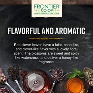 Frontier Co-op Organic Whole Red Clover Blossoms 071oz - Fragrant Natural and Versatile for Garnishes and Red Clover Tea - Kosher Non-Irradiated - lunas-mystic-emporium.com Frontier Co-op Organic Whole Red Clover Blossoms, 0.71oz - Fragrant, Natural and Versatile for Garnishes and Red Clover Tea - Kosher, Non-Irradiated