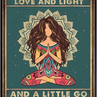 Funny Boho Wall Art 11x14 - Zen Meditation Decor - New Age Yoga Gifts for Women - Spiritual Motivational Bohemian Art Print - Hippie Wall Decor - positive affirmation Decoration...