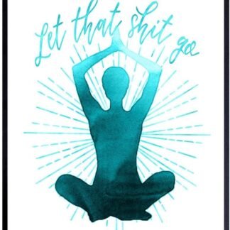 Funny Zen Buddhist Inspirational Wall Decor Print - 8x10 Home Art Decoration Picture for Yoga Studio, Gym, Meditation Room, Bedroom, Bathroom - Gift for Buddha Fans - Modern...