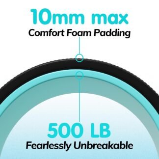 Furnhome Back Roller - Back Wheel for Deep Tissue Massage,Yoga Wheel for Back Pain & Stretching- Comfy Deep Tissue Massage Roller (3-Pack)