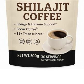Gara Shilajit Coffee Powder, Medium Roast Brazilian Arabica with Himalayan Shilajit, Low Caffeine Coffee for Steady Energy, Focus & Smooth Taste, Gentle on Stomach, 10g Serving...