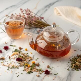 Gardenika Organic Immune Loose Leaf Tea, Herbal, Caffeine Free Leaves, Ayurvedic, KSA Kosher – 4 oz (1 Pack)