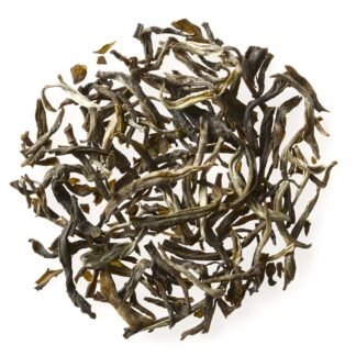 Golden Moon Tea Organic Jasmine Green Tea - Finest Leaves & Flowers - Loose Leaf, Non-GMO - 1 Pound (192 Servings)
