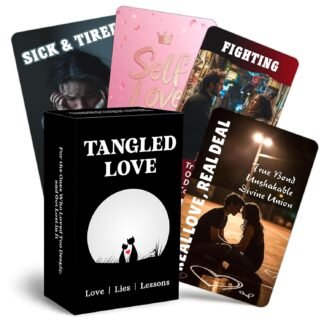 GZXINKE Toxic Love Oracle Cards for Beginners, 78 Drama and Healing Oracle Deck for Relationships, Breakups, Twin Flames, and Shadow Work, Emotional Truth Behind The Relationship