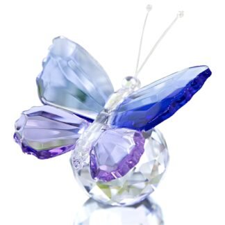 H&D HYALINE & DORA Crystal Cut Butterfly Animal Ornament Decoration for Office Table Home Bedroom