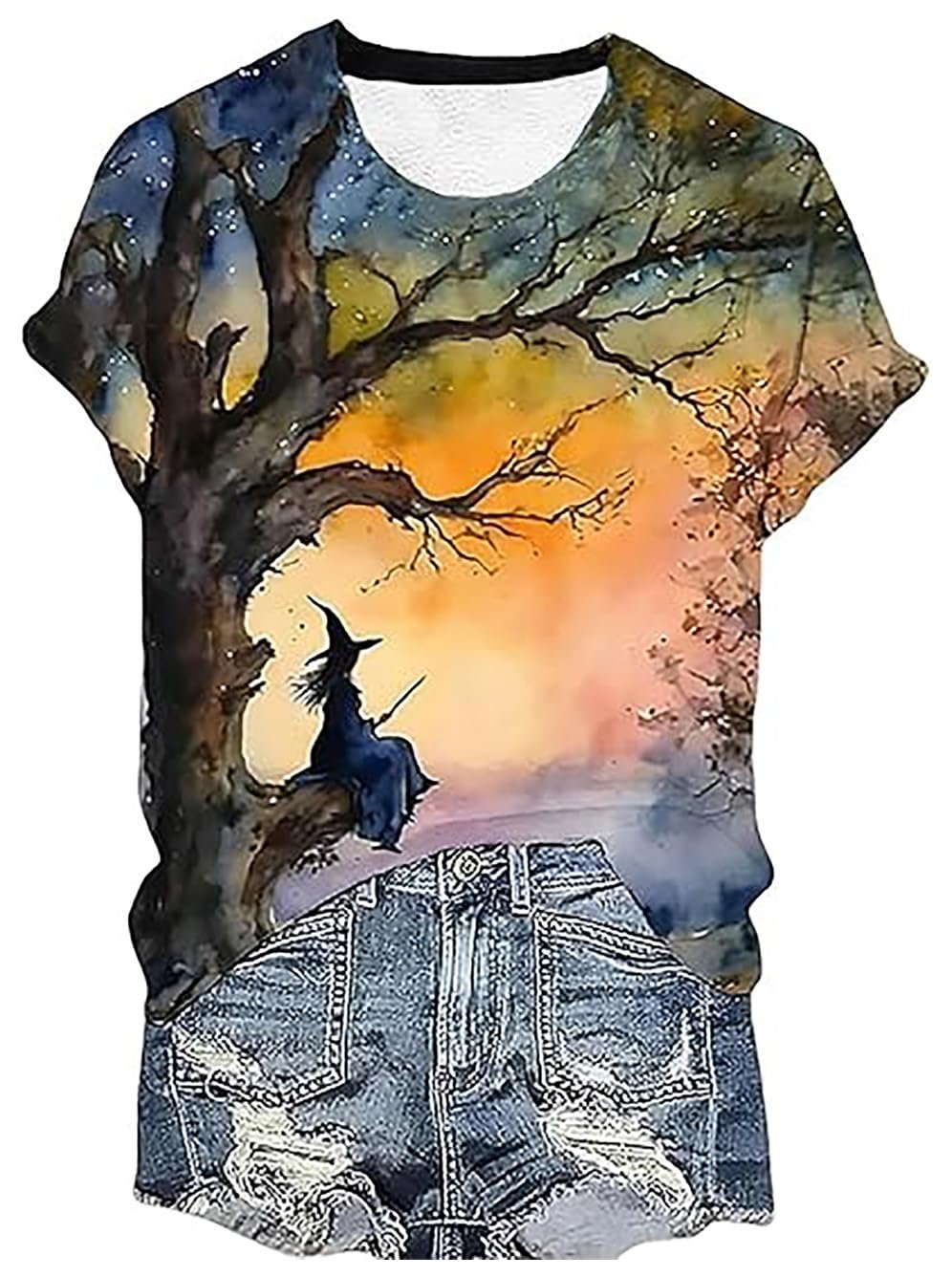 Halloween Witch Party Shirt Women Midsummer Witches Gather Tshirt Vintage Graphic Tee Short Sleeve Casual Fall Tops - lunas-mystic-emporium.com Halloween Witch Party Shirt Women Midsummer Witches Gather Tshirt Vintage Graphic Tee Short Sleeve Casual Fall Tops